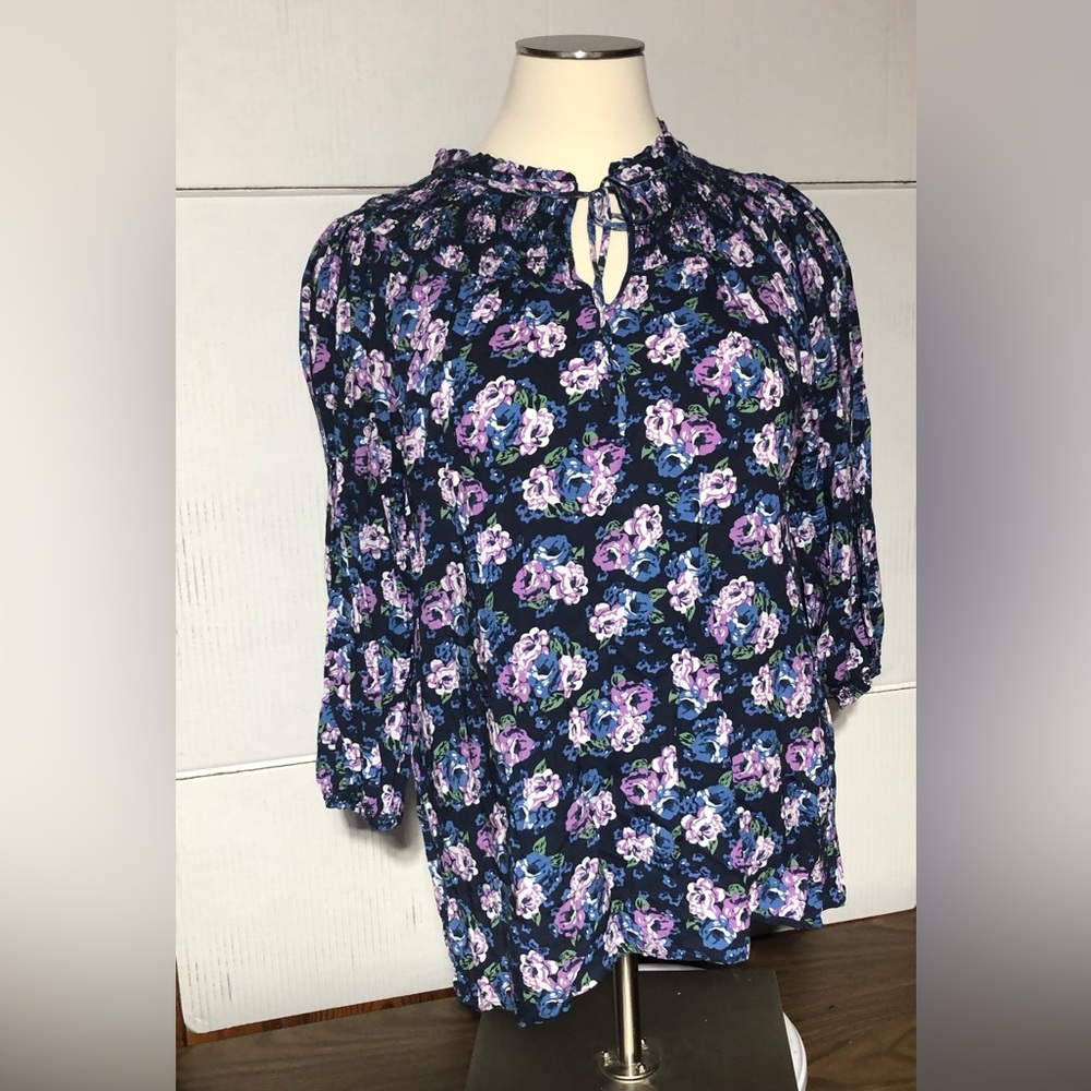 Falls Creek ladies 4x pull over top Blue Pink & Purple